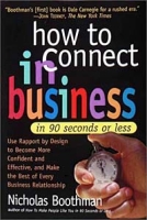 How to Connect in Business in 90 Seconds or Less артикул 9865c.